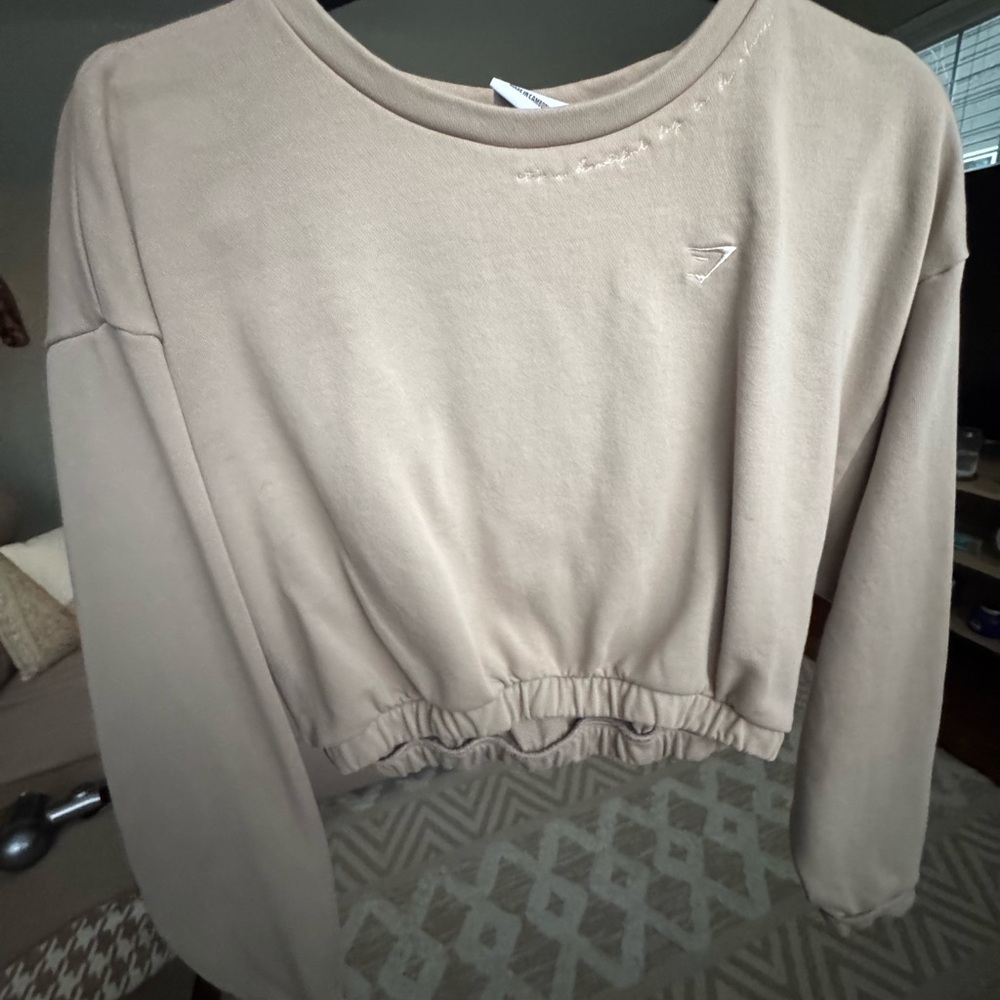 Gymshark Tan Sweatshirt
